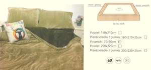 100% mikrošķiedras gultas veļas kompl. 200x220 cm GAIŠBRŪNS- 19804
