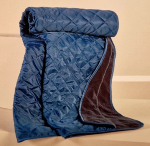 100% poliestera gultas pārklājs/plānā termosega 145x200 cm JŪRAS ZILS- 23634