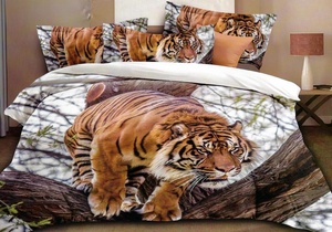 Kokvilnas (satīna) 3D gultas veļas kompl.200x220 cm- 21265
