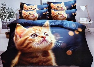 Kokvilnas (satīna) 3D gultas veļas kompl.200x220 cm- 21819