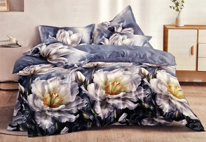 Kokvilnas (satīna) 3D gultas veļas kompl.200x220 cm- 22186