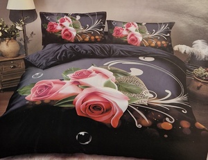 Kokvilnas (satīna) 3D gultas veļas kompl.200x220 cm- 22197