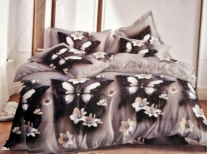 Kokvilnas (satīna) gultas veļas kompl.160x200 cm- 22257