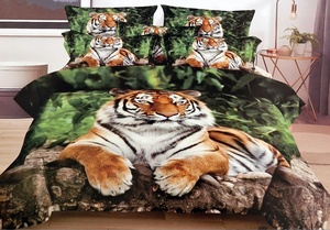 Kokvilnas (satīna) 3D gultas veļas kompl.200x220 cm- 22377