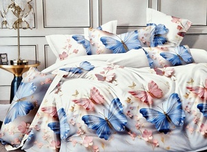 Kokvilnas (satīna) 3D gultas veļas kompl.160x200 cm- 22806