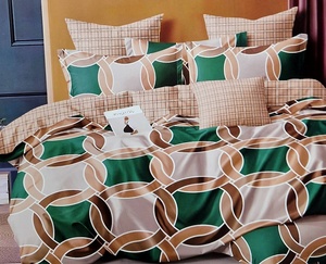 Kokvilnas (satīna) 3D gultas veļas kompl.200x220 cm- 22871