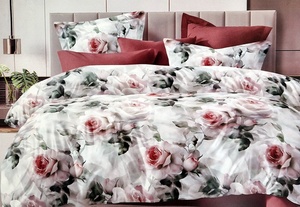 Kokvilnas (satīna) gultas veļas kompl.200x200 cm- 23097