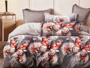 Kokvilnas (satīna) 3D gultas veļas kompl.140x200 cm- 23104