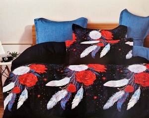 Kokvilnas (satīna) 3D gultas veļas kompl.140x200 cm- 23108