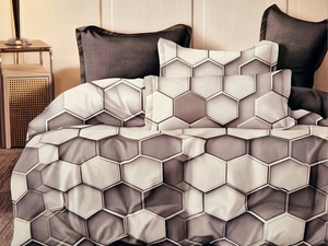 Kokvilnas (satīna) 3D gultas veļas kompl.200x220 cm- 23117