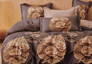 Kokvilnas (satīna) 3D gultas veļas kompl.200x220 cm- 23612