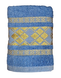 100% kokvilnas (frotē) dvielis 50x100 cm ZILS- 23654