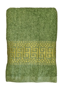 100% kokvilnas (frotē) dvielis 50x100 cm ZAĻŠ- 23653