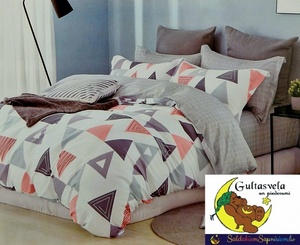 Divpusējs 100% kokvilnas (satīna) gultas veļas kompl. AR -25% ATLAIDI 140x200 cm- 22605