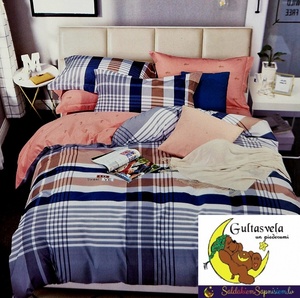 Divpusējs 100% kokvilnas (satīna) gultas veļas kompl. AR -25% ATLAIDI 140x200 cm- 22607