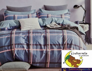 Divpusējs 100% kokvilnas (satīna) gultas veļas kompl. AR -25% ATLAIDI 160x200 cm- 22608