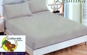 100% kokvilnas (satīna) palags ar gumiju 90x200 cm GAIŠPELĒKS- 16100