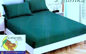 100% kokvilnas (satīna) palags ar gumiju 90x200 cm SŪNZAĻŠ- 16100