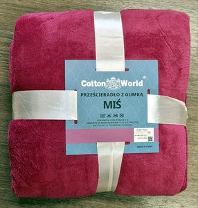 100% mikrošķiedras (plīša) palags ar gumiju 200x220 cm KOŠI ROZĀ- 19406