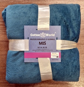 100% mikrošķiedras (plīša) palags ar gumiju 180x200 cm SMARAGDZAĻŠ- 22626