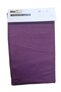 Kokvilnas palags ar gumiju 160x200 cm TUMŠI VIOLETS- 19867