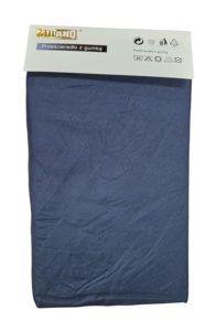 Kokvilnas palags ar gumiju 180x200 cm ĻOTI TUMŠI ZILS- 23150