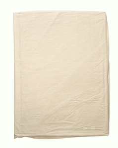 100% kokvilnas (satīna) palags ar gumiju 160x200 cm BALTS/BĒŠS- 20517