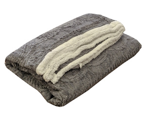 100% poliestera divkārtu pleds 200x220 cm TUMŠPELĒKS- 22603