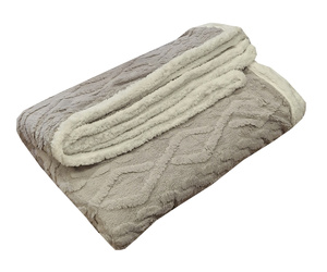100% poliestera divkārtu pleds 200x220 cm GAIŠPELĒKS- 22603