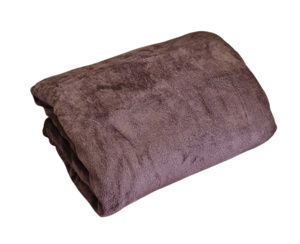 100% mikrošķiedras (plīša) pleds 200x220 cm TUMŠBRŪNS- 23239