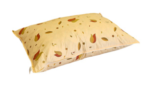 Dabīgu putnu spalvu un dūnu pildījuma spilvens 50x70 cm GAIŠBRŪNS- 22562