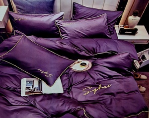 100% mikrošķiedras gultas veļas kompl. 160x200 cm TUMŠI VIOLETS- 20642