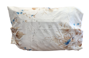 Kokvilnas (satīna) spilvendrāna AR SLĒDZI 50x70 cm- 23334