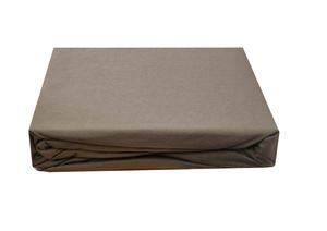100% kokvilnas (trikotāžas) palags ar gumiju 180x200 cm PELĒKS- 21473