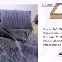 100% mikrošķiedras gultas veļas kompl. 200x220 cm PELĒKS- 19806