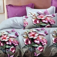 Kokvilnas (satīna) 3D gultas veļas kompl.200x220 cm- 22924