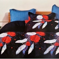 Kokvilnas (satīna) 3D gultas veļas kompl.140x200 cm- 23108