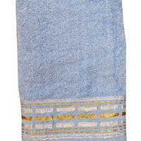 100% kokvilnas (frotē) dvielis 50x100 cm ZILS - 22735