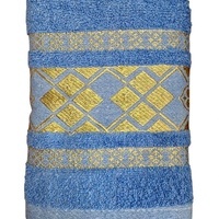 100% kokvilnas (frotē) dvielis 50x100 cm ZILS- 23654