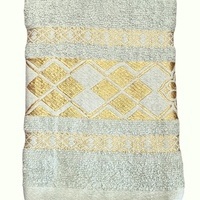 100% kokvilnas (frotē) dvielis 50x100 cm GAIŠZAĻI PELĒKS- 23654