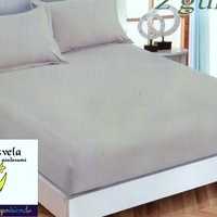 100% kokvilnas (satīna) palags ar gumiju 90x200 cm GAIŠPELĒKS- 16100