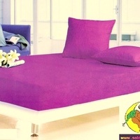 100% kokvilnas (satīna) palags ar gumiju 90x200 cm VIOLETS- 16100