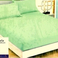 100% kokvilnas (satīna) palags ar gumiju 90x200 cm GAIŠZAĻŠ- 16100