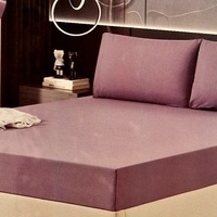 Kokvilnas ar mikrošķiedru palags ar gumiju 120x200 cm VIOLETS- 21870