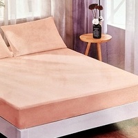 Kokvilnas palags ar gumiju 160x200 cm LAŠA/GAIŠROZĀ ar rūtojumu- 23652