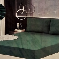 Kokvilnas palags ar gumiju 90x200 cm TUMŠZAĻŠ- 22889