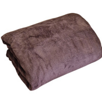 100% mikrošķiedras (plīša) pleds 200x220 cm TUMŠBRŪNS- 23239