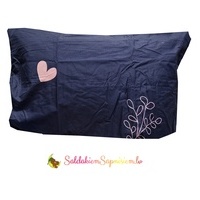 Kokvilnas (satīna) spilvendrāna AR SLĒDZI 50x70 cm- 23153