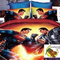Kokvilnas satīna 3D gultas veļas kompl.160x200 SUPERMAN / SUPERMENS- 19416